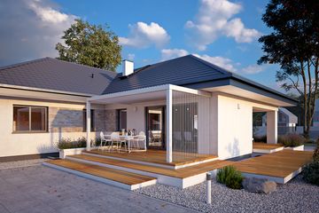  Projekt domu Aksamit 7 (BSA2155) - projekt domu parterowego - Zdjęcie 4