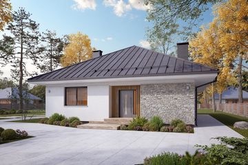  Projekt domu Feniks 3 (BSA2157) - projekt domu parterowego - Zdjęcie 2