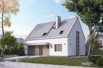  Projekt domu Mirabelka (BSA2158) - projekt domu parterowego z poddaszem - Zdjęcie 7