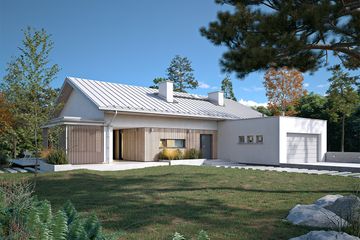  Projekt domu Wenge (BSA2159) - projekt domu parterowego - Zdjęcie 1