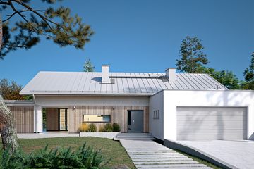  Projekt domu Wenge (BSA2159) - projekt domu parterowego - Zdjęcie 3