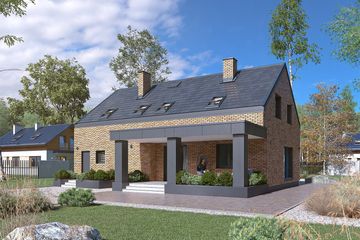  Projekt domu Rio (BSA2160) - projekt domu parterowego z poddaszem - Zdjęcie 2