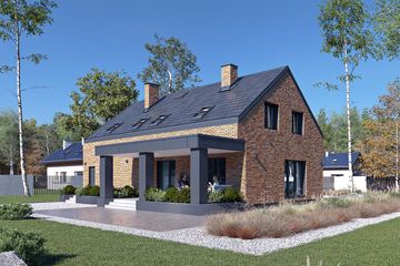  Projekt domu Rio (BSA2160) - projekt domu parterowego z poddaszem - Zdjęcie 4