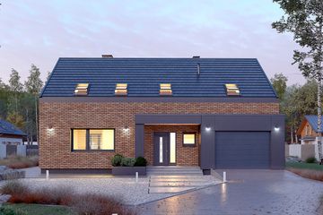  Projekt domu Rio (BSA2160) - projekt domu parterowego z poddaszem - Zdjęcie 1