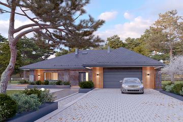  Projekt domu Kolendra (BSA2161) - projekt domu parterowego - Zdjęcie 2