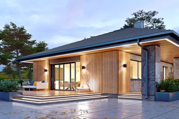  Projekt domu Kolendra (BSA2161) - projekt domu parterowego - Zdjęcie 3