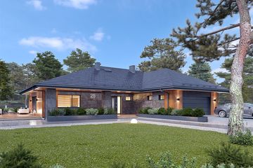  Projekt domu Kolendra (BSA2161) - projekt domu parterowego - Zdjęcie 4