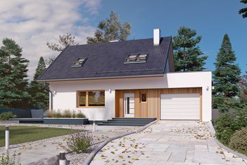  Projekt domu Jagoda 3 (BSA2162) - projekt domu parterowego z poddaszem - Zdjęcie 2