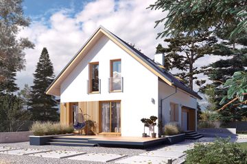  Projekt domu Jagoda 3 (BSA2162) - projekt domu parterowego z poddaszem - Zdjęcie 4