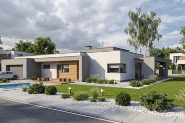 Projekt domu Illecebrosus IV G2 - parterowy dom o powierzchni 174,34 m², dach płaski - ujęcie 5