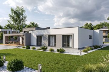 Projekt domu Illecebrosus IV G2 - parterowy dom o powierzchni 174,34 m², dach płaski - ujęcie 6
