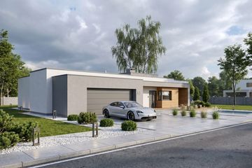Projekt domu Illecebrosus IV G2 - parterowy dom o powierzchni 174,34 m², dach płaski - ujęcie 7