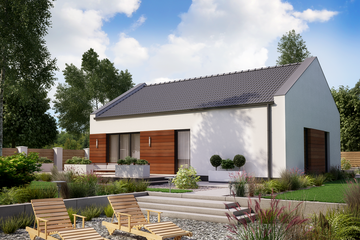  Projekt domu KA43 SZ (PKT1234) - projekt domu parterowego - Zdjęcie 1