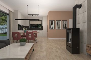 Projekt domu KA39 SZ - parterowy z poddaszem dom o powierzchni 111,09 m², dach dwuspadowy - ujęcie 5
