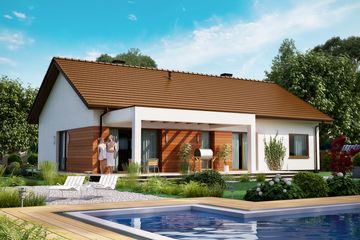  Projekt domu KA30 SZ (PKT1199) - projekt domu parterowego - Zdjęcie 2