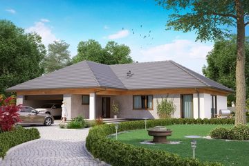  Projekt domu KA32 SZ (PKT1226) - projekt domu parterowego - Zdjęcie 1