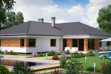  Projekt domu KA10 SZ (PKT1219) - projekt domu parterowego - Zdjęcie 2