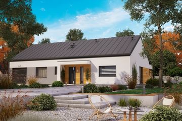 Projekt domu Ka44 war.1 Sz (PKT1236) - projekt domu parterowego - Zdjęcie 1