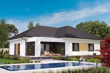  Projekt domu KA22 SZ (PKT1222) - projekt domu parterowego - Zdjęcie 2
