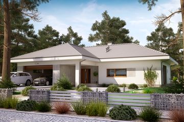  Projekt domu KA54 (PKT1002) - projekt domu parterowego - Zdjęcie 1