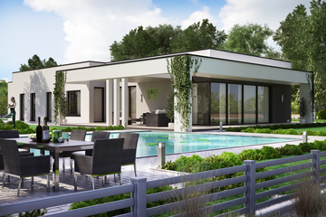  Projekt domu KA51 (PKT1052) - projekt domu parterowego - Zdjęcie 3