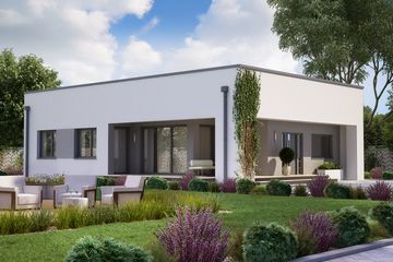  Projekt domu KA1 SZ (PKT1228) - projekt domu parterowego - Zdjęcie 1