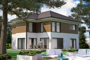  Projekt domu KA4 (PKT1016) - projekt domu z pełnym piętrem - Zdjęcie 2