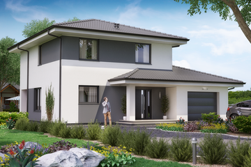  Projekt domu KA35 (PKT1041) - projekt domu z pełnym piętrem - Zdjęcie 1