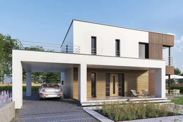  Projekt domu Carrara V DCP332d (WOB1684) - projekt domu z pełnym piętrem - Zdjęcie 1