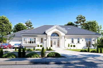  Projekt domu Willa Parkowa 6 (WAH1872) - projekt domu parterowego - Zdjęcie 3