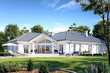  Projekt domu Willa Parkowa 6 (WAH1872) - projekt domu parterowego - Zdjęcie 4