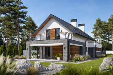  Projekt domu Fiodor G2 (LBA1005) - projekt domu parterowego z poddaszem - Zdjęcie 6