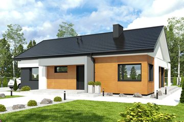  Projekt domu Kalikst bez garażu [B] (WRF1929) - projekt domu parterowego - Zdjęcie 2