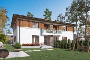  Projekt domu Purpurowy (BSA2170) - projekt domu z pełnym piętrem - Zdjęcie 4