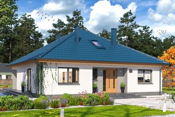  Projekt domu Tryton 3 (WOE1123) - projekt domu parterowego - Zdjęcie 1