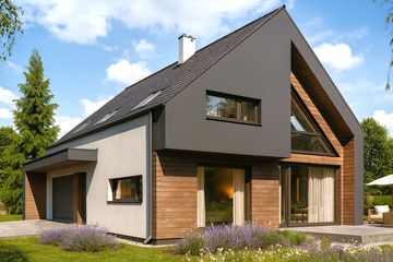  Projekt domu Doris (WOW1021) - projekt domu parterowego z poddaszem - Zdjęcie 1