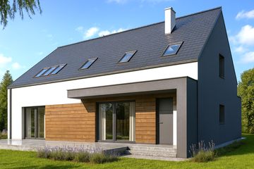  Projekt domu Doris (WOW1021) - projekt domu parterowego z poddaszem - Zdjęcie 2