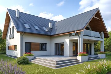  Projekt domu Skand (WOW1022) - projekt domu parterowego z poddaszem - Zdjęcie 2