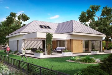  Projekt domu KA5 SZ (PKT1229) - projekt domu parterowego z poddaszem - Zdjęcie 2