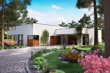  Projekt domu KA49 SZ (PKT1240) - projekt domu parterowego - Zdjęcie 1