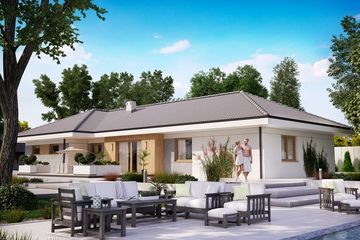  Projekt domu KA53 SZ (PKT1243) - projekt domu parterowego - Zdjęcie 2