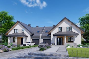  Projekt domu APS 149 NEW (LUA1406) - projekt domu parterowego z poddaszem - Zdjęcie 1