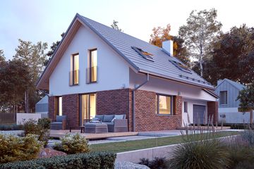  Projekt domu Jagoda 4 (BSA2175) - projekt domu parterowego z poddaszem - Zdjęcie 6