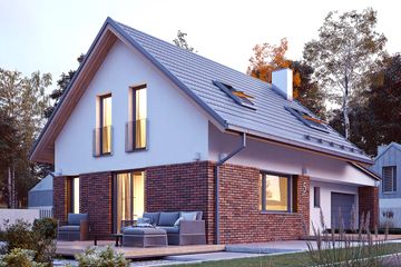  Projekt domu Jagoda 4 (BSA2175) - projekt domu parterowego z poddaszem - Zdjęcie 1
