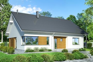  Projekt domu Mokka Modern (WOF1116) - projekt domu parterowego - Zdjęcie 1