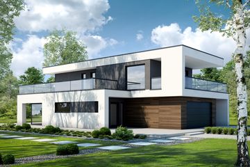  Projekt domu Przestronny D40 (WWB1037) - projekt domu z pełnym piętrem - Zdjęcie 1