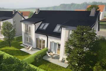  Projekt domu Feliks - bliźniak LLL (WRD2749) - projekt domu parterowego z poddaszem - Zdjęcie 4