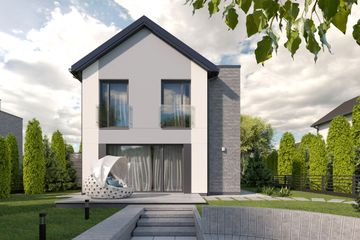  Projekt domu Oskar A (WRD2750) - projekt domu z pełnym piętrem - Zdjęcie 1