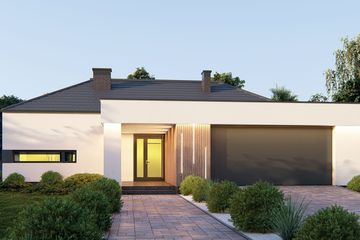  Projekt domu uA65 (WCB1082) - projekt domu parterowego - Zdjęcie 2