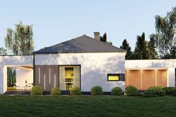  Projekt domu uA65 (WCB1082) - projekt domu parterowego - Zdjęcie 3